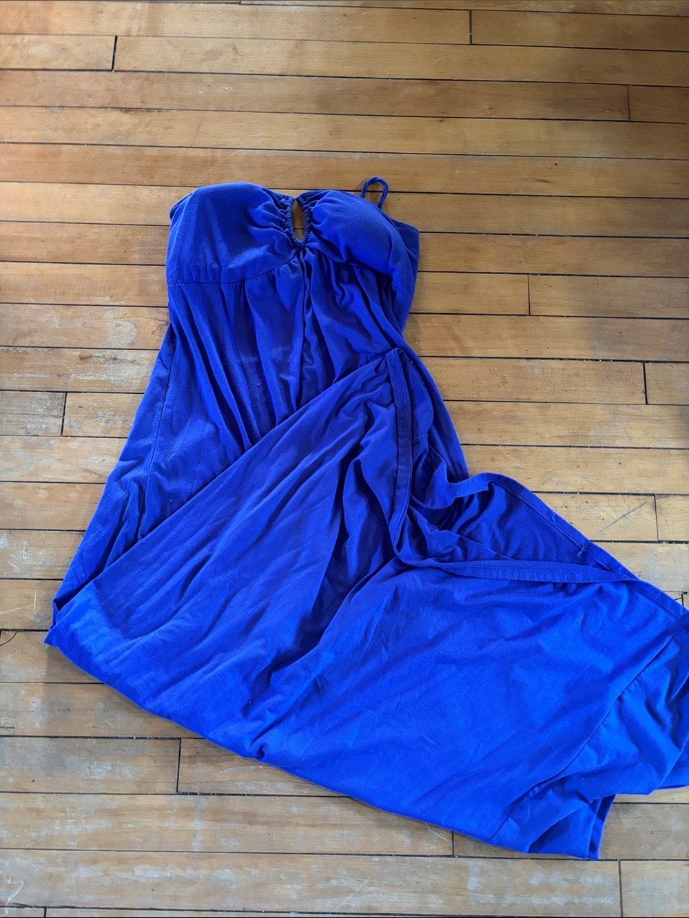 EUC Apt. 9 Purple/Blue Halter Y2K Maxi Dress - Picture 5 of 7